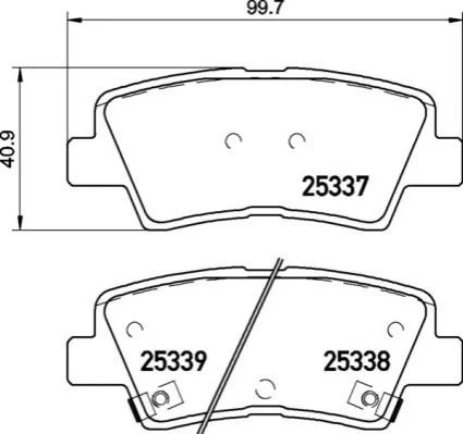 <strong>Гальмівні колодки дискові BREMBO P30 094 (фото 1)</strong>