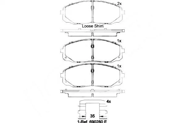<strong>Тормозные колодки дисковые BREMBO P30 095 (фото 1)</strong>