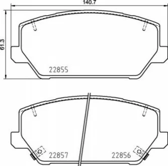 Тормозные колодки дисковые для KIA, Hyundai BREMBO P30 102 фото товара