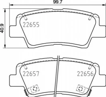 Гальмівні колодки дискові для BREMBO P30 103 фото товару