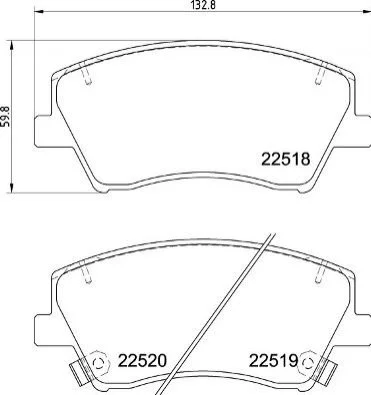 <strong>Гальмівні колодки дискові BREMBO P30 107 (фото 1)</strong>