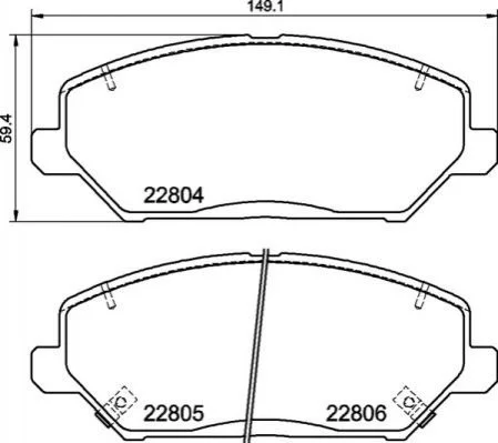 <strong>Гальмівні колодки дискові BREMBO P30 110 (фото 1)</strong>