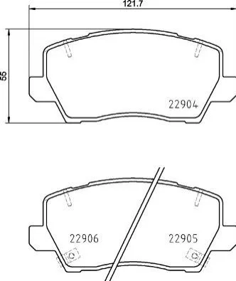 <strong>Гальмівні колодки дискові BREMBO P30 114 (фото 1)</strong>