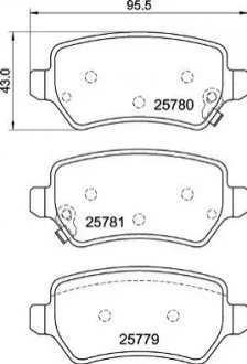 Гальмівні колодки дискові для KIA BREMBO P30 120 фото товару