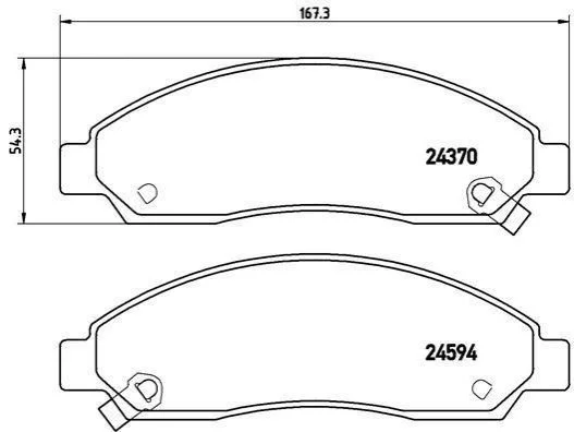 <strong>Гальмівні колодки дискові BREMBO P34 005 (фото 1)</strong>