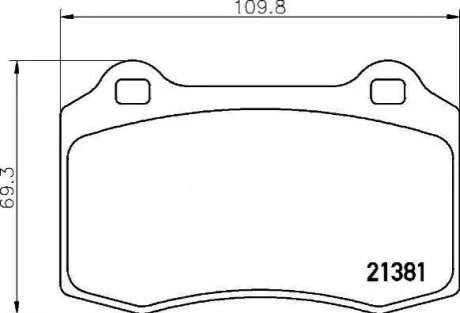 Гальмівні колодки дискові для Volvo, Tesla BREMBO P36 020 фото товару