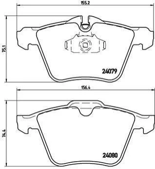 <strong>Гальмівні колодки дискові BREMBO P36 027 (фото 1)</strong>