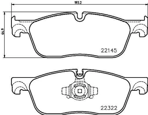 <strong>Гальмівні колодки дискові BREMBO P36035 (фото 1)</strong>