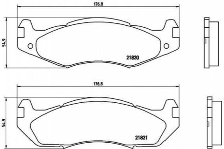 Гальмівні колодки дискові BREMBO P37 001 фото товару