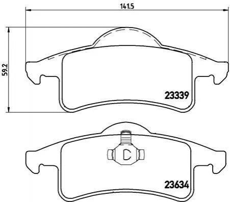 <strong>Гальмівні колодки дискові BREMBO P37006 (фото 1)</strong>