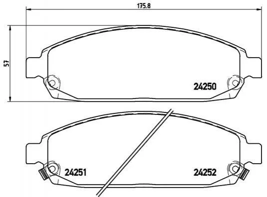 <strong>Гальмівні колодки дискові BREMBO P37010 (фото 1)</strong>