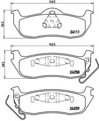 <strong>Гальмівні колодки дискові BREMBO P37011 (фото 1)</strong>