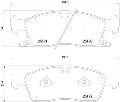 <strong>Колодки гальмівні дискові BREMBO P37017 (фото 1)</strong>