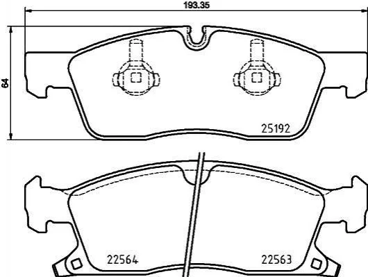 <strong>Тормозные колодки дисковые BREMBO P37 022 (фото 1)</strong>