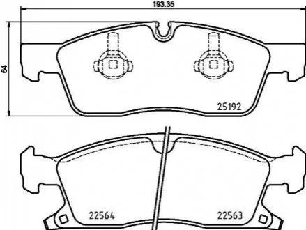 Тормозные колодки дисковые для BREMBO P37 022 фото товара
