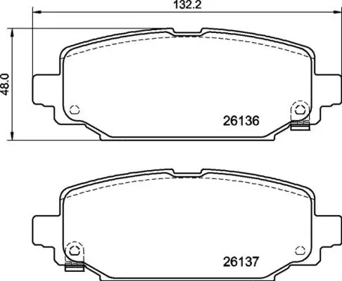<strong>Колодка гальм. диск. задн. (вир-во) BREMBO P 37 026 (фото 1)</strong>