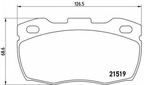 Гальмівні колодки дискові для BREMBO P44 005 фото товару