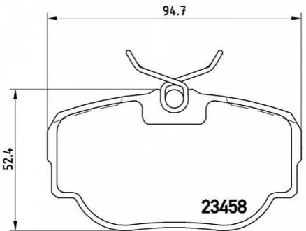 Гальмівні колодки дискові для Land Rover BREMBO P44009 фото товару
