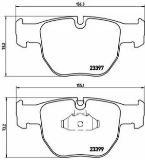 Гальмівні колодки дискові для BREMBO P44012 фото товару