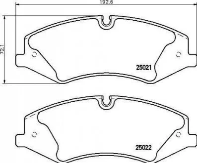 Гальмівні колодки дискові для BREMBO P44 024 фото товару