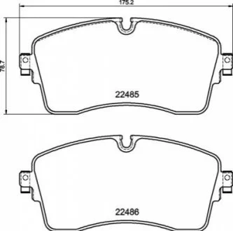 Гальмівні колодки дискові для Land Rover BREMBO P44 028 фото товару