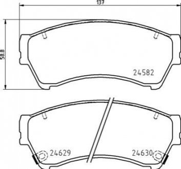 Гальмівні колодки дискові BREMBO P49 060 фото товару