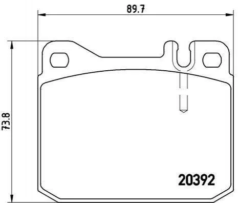 <strong>Гальмівні колодки дискові BREMBO P50 002 (фото 1)</strong>