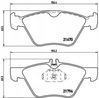 Гальмівні колодки дискові для BREMBO P50026 фото товару