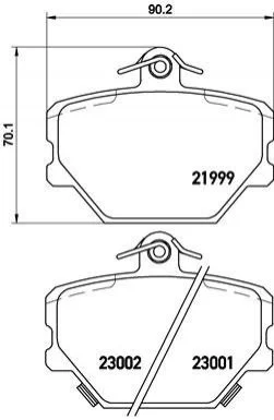 <strong>Гальмівні колодки дискові BREMBO P50038 (фото 1)</strong>