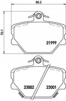 Гальмівні колодки дискові для BREMBO P50038 фото товару