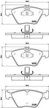 <strong>Гальмівні колодки дискові BREMBO P50075 (фото 1)</strong>