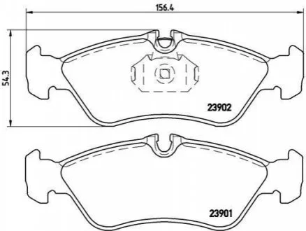 Тормозные колодки Brembo для BREMBO P50082 фото товара