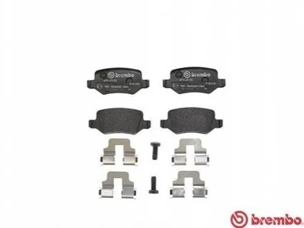 Гальмівні колодки дискові для Mercedes BREMBO P50090 фото товару