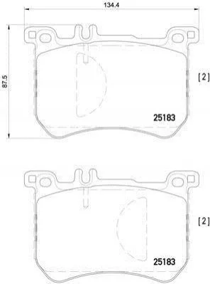 <strong>Гальмівні колодки дискові BREMBO P50111 (фото 1)</strong>