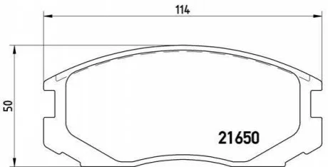 Гальмівні колодки дискові для BREMBO P54 015 фото товару