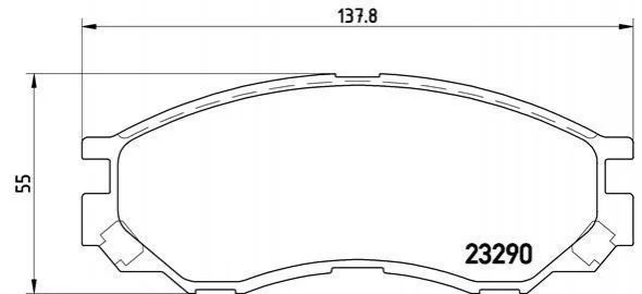 <strong>Гальмівні колодки дискові BREMBO P54 020 (фото 1)</strong>
