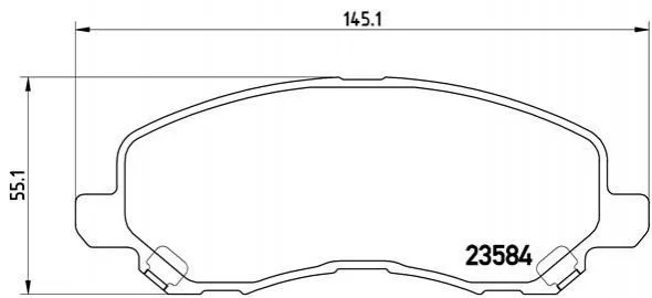 <strong>Тормозные колодки дисковые BREMBO P54 030X (фото 1)</strong>