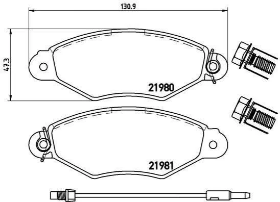 <strong>Гальмівні колодки дискові BREMBO P56038 (фото 1)</strong>