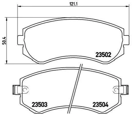 <strong>Гальмівні колодки дискові BREMBO P56 039 (фото 1)</strong>