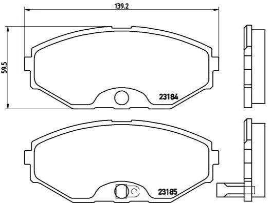 <strong>Гальмівні колодки дискові BREMBO P56045 (фото 1)</strong>