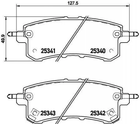 <strong>Колодки гальмівні дискові BREMBO P56082 (фото 1)</strong>
