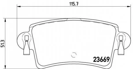 Гальмівні колодки дискові для Renault, Nissan BREMBO P59040 фото товару