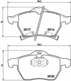 Гальмівні колодки дискові для BREMBO P59 048 фото товару
