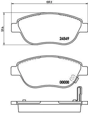 <strong>Тормозные колодки дисковые BREMBO P59 052 (фото 1)</strong>