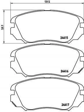 <strong>Гальмівні колодки дискові BREMBO P59 054 (фото 1)</strong>