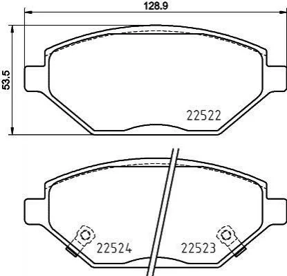 <strong>Тормозные колодки дисковые BREMBO P59 093 (фото 1)</strong>