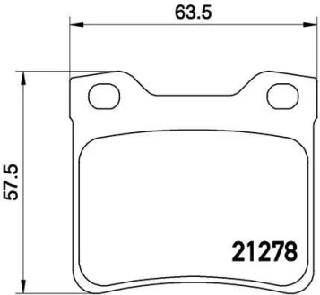 Гальмівні колодки дискові для BREMBO P61058 фото товару