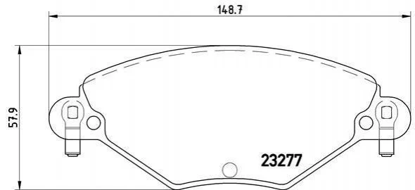 <strong>Гальмівні колодки дискові BREMBO P61 071 (фото 1)</strong>