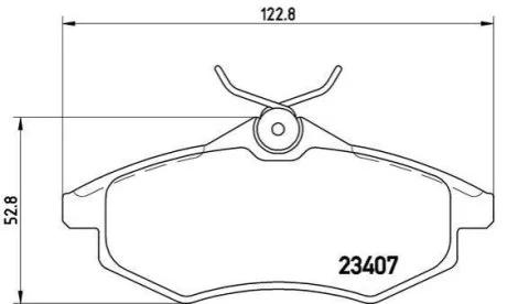 Гальмівні колодки дискові для Citroen BREMBO P61 074 фото товара