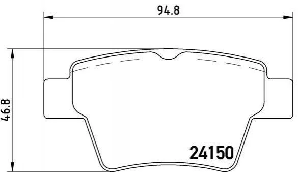 <strong>Тормозные колодки дисковые BREMBO P61 080 (фото 1)</strong>